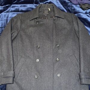Calvin Klein Men's Charcoal Peacoat